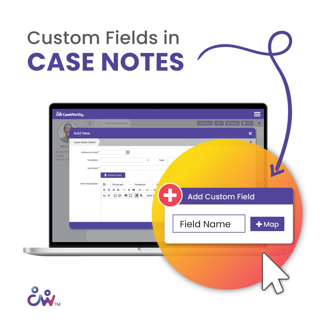 Custom Fields in Case Notes