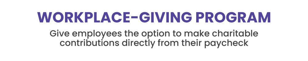 Workplace-Giving Program