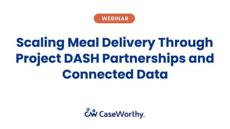 Scaling Meal Delivery Through Project DASH Partnerships and Connected Data