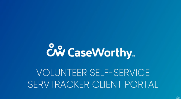 ServTracker Volunteer Self-Service Portal