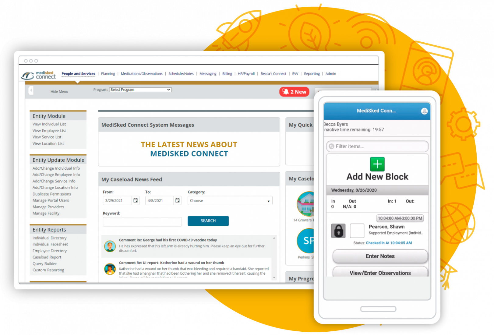 MediSked by CaseWorthy | HCBS Case Management Data and Operations
